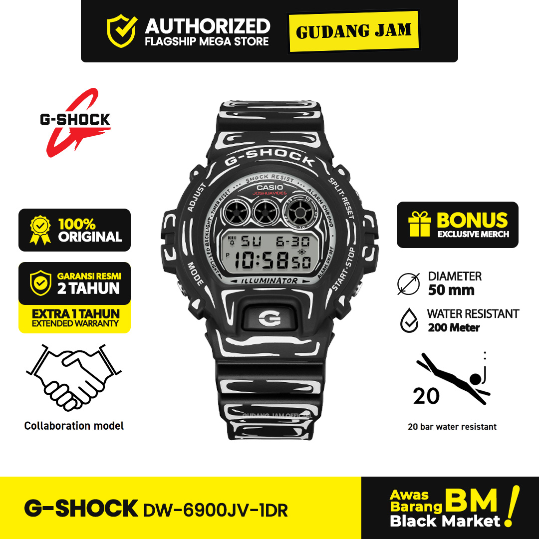 G-Shock DW-6900JV-1DR Joshua Vides Collaboration Models