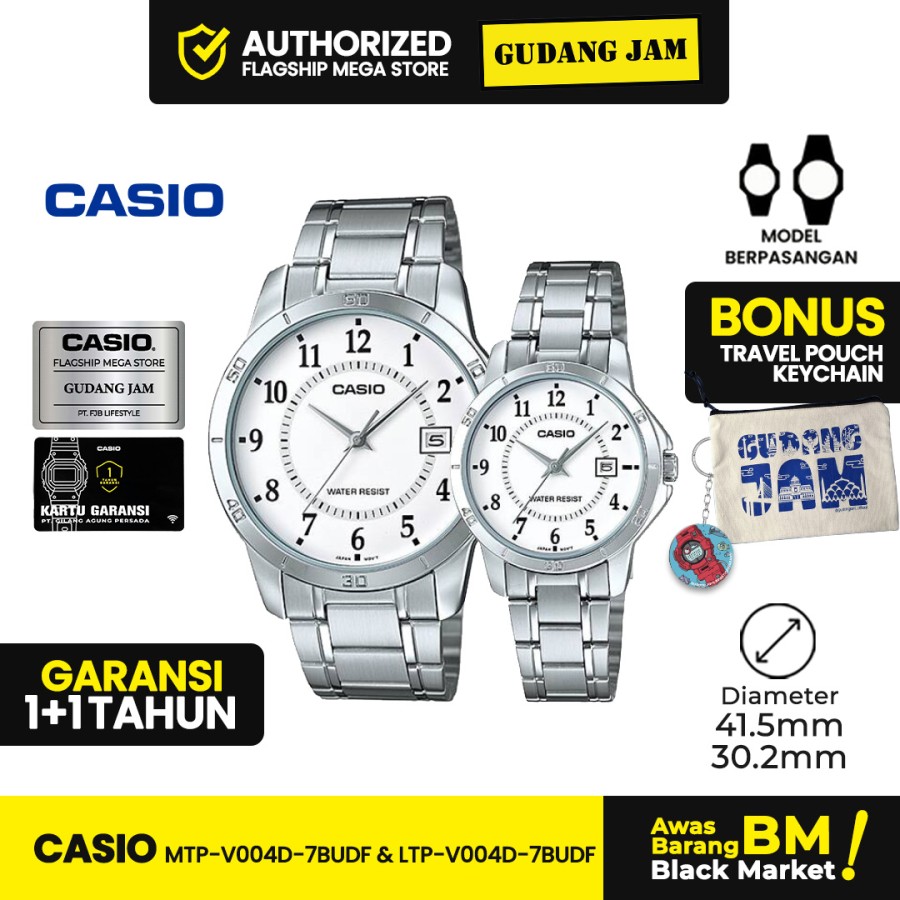 Casio Couple MTP-V004D-7BUDF & LTP-V004D-7BUDF
