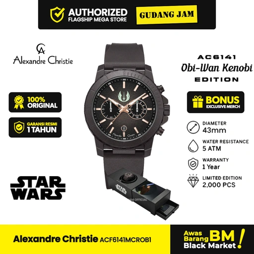 Image of Alexandre Christie X Star Wars AC 6141 MCROB1 Obiwan Kenobi Edition