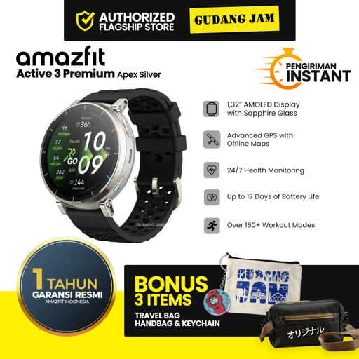 Image of Amazfit Active 3 Premium - Apex Silver