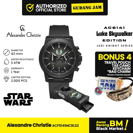 Image of Alexandre Christie X Star Wars AC 6141 MCRLS2 Luke Skywalker Jedi Knight Series Limited Edition