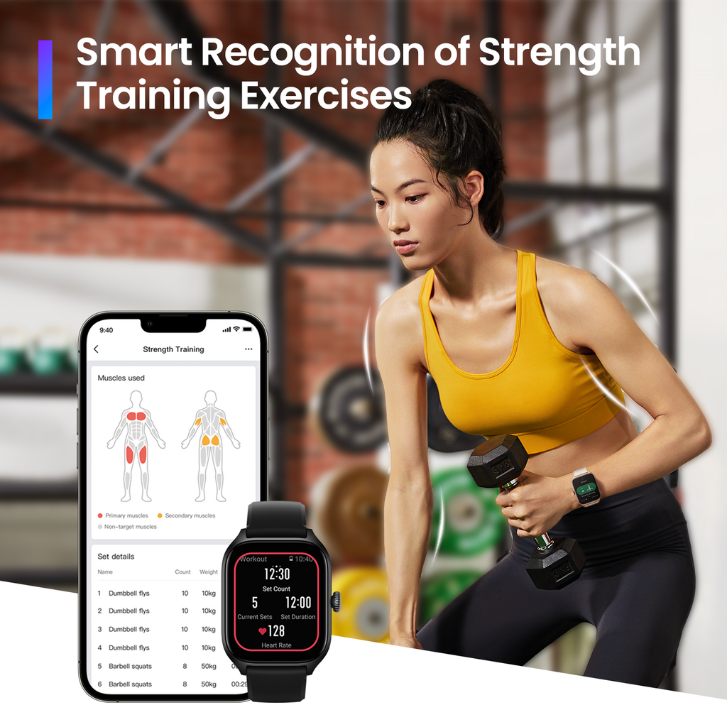 Amazfit GTS 4 Infinite Black 1.75" Amoled Smartwatch