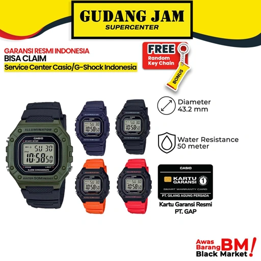 Image of Jam Tangan Casio W-218H-1AVDF