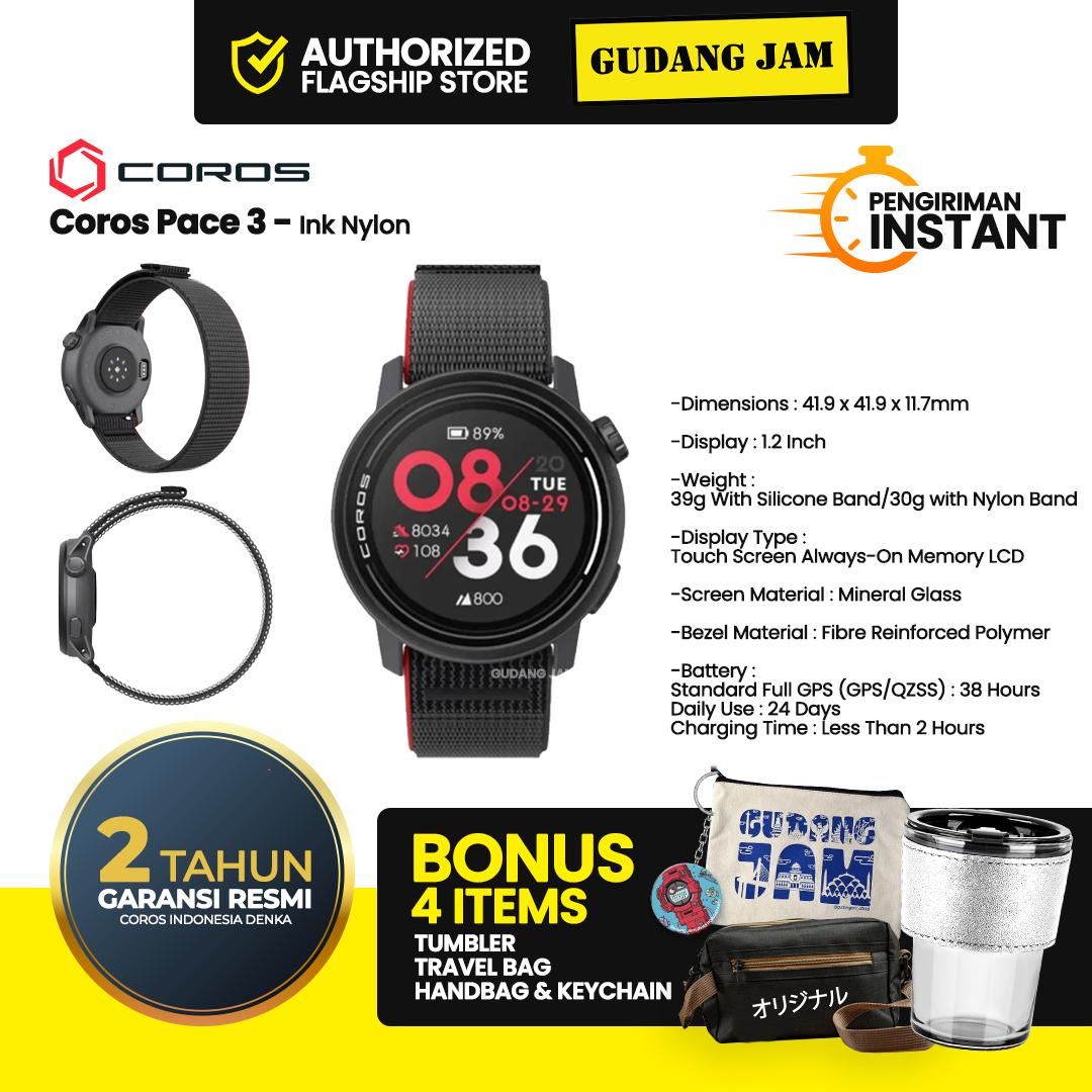 Coros Pace 3 Ink Nylon