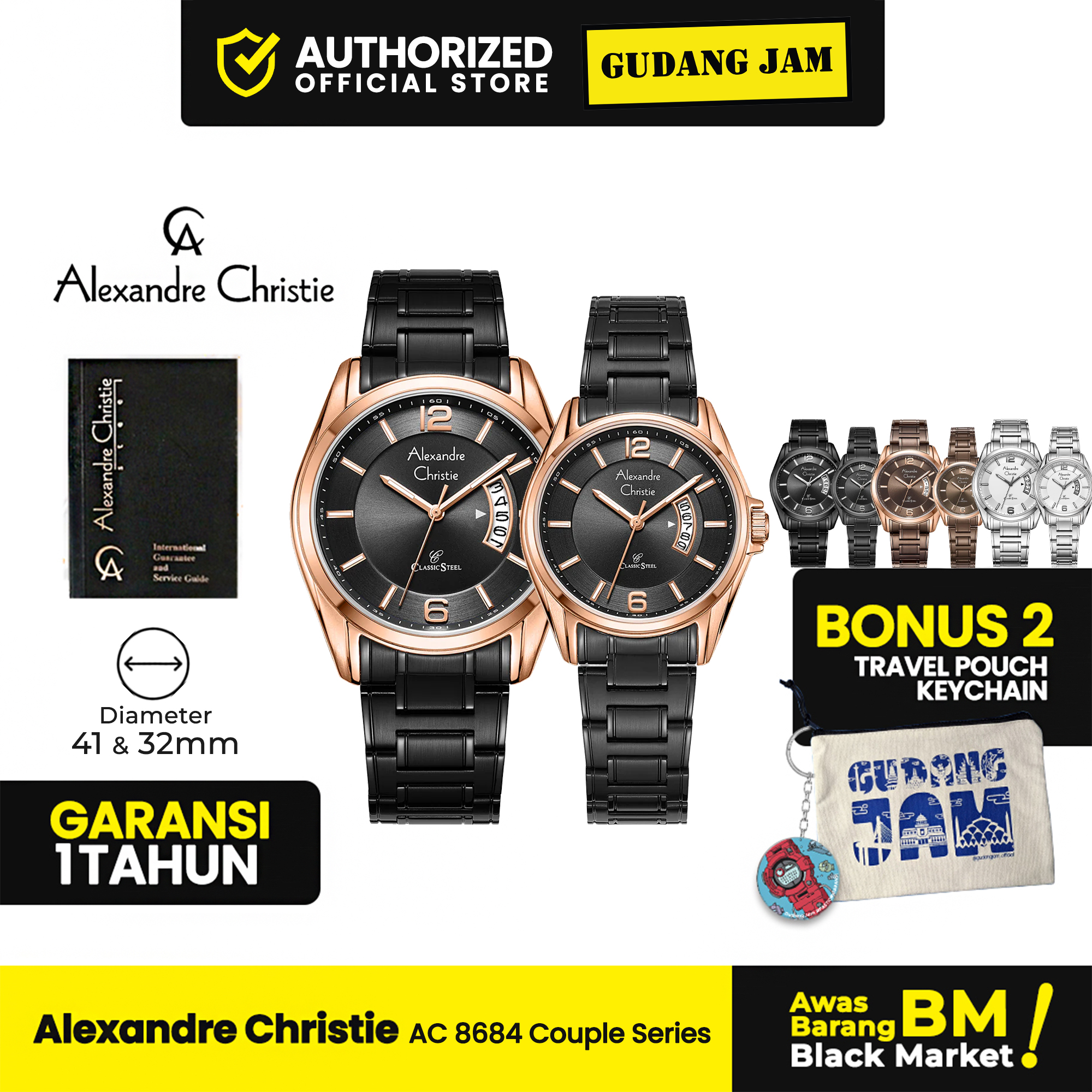 Alexandre Christie AC 8684 Couple Series