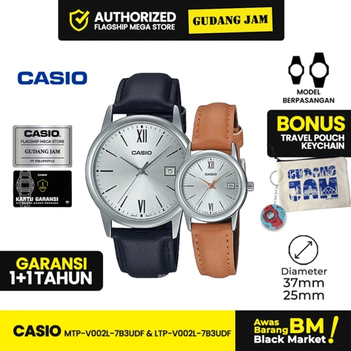 Image of Casio Couple MTP-V002L-7B3UDF & LTP-V002L-7B3UDF