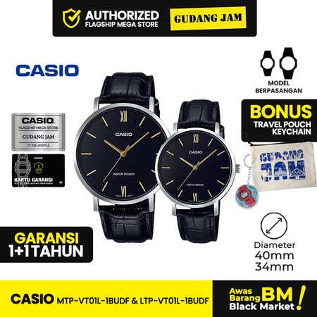 Casio Couple MTP-VT01L-1BUDF & LTP-VT01L-1BUDF