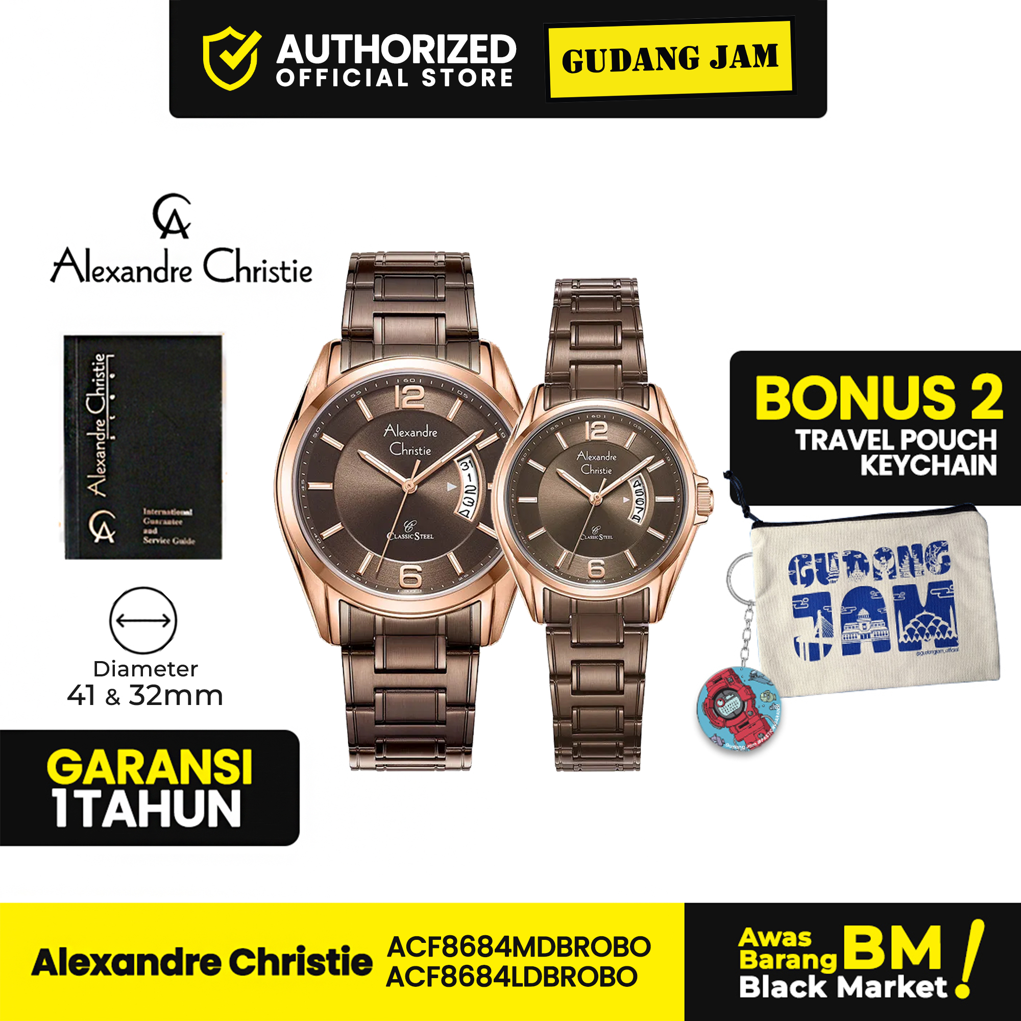 Alexandre Christie AC 8684 Couple Series