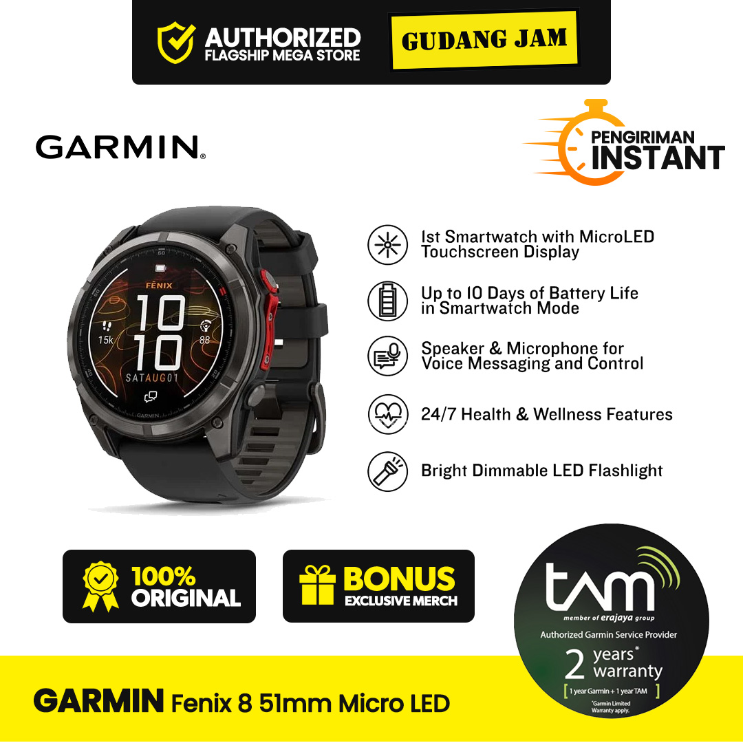Garmin Fenix 8 MicroLED 51mm