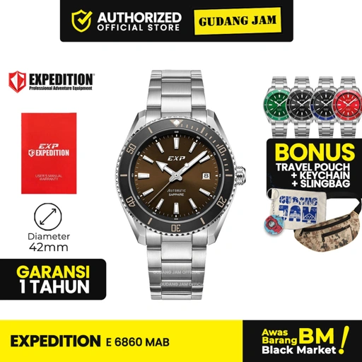 Image of Jam Tangan Pria Analog Expedition EX 6860 MAB
