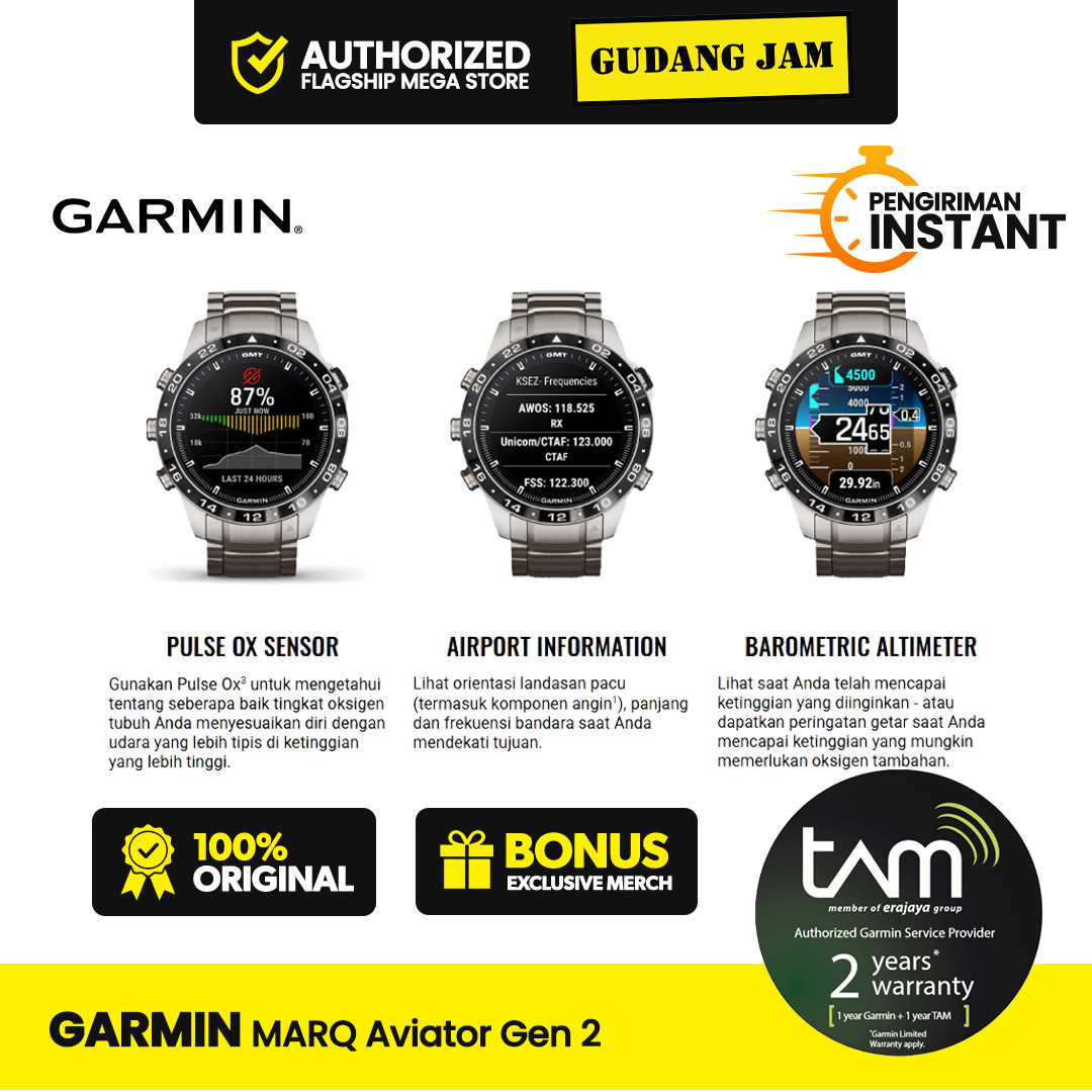 Garmin MARQ Aviator Gen 2 Modern GPS Smartwatch