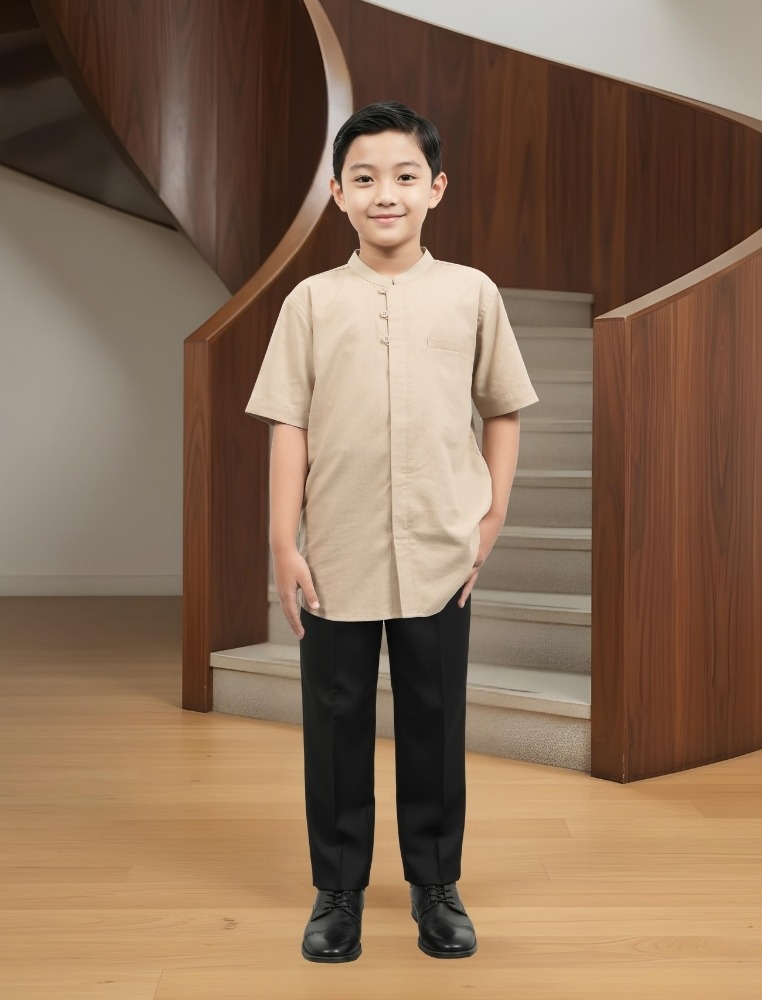 Zoya Parviz Menswear Boys - Koko Baju Muslim Anak Pria - Bahan Cotton Blend
