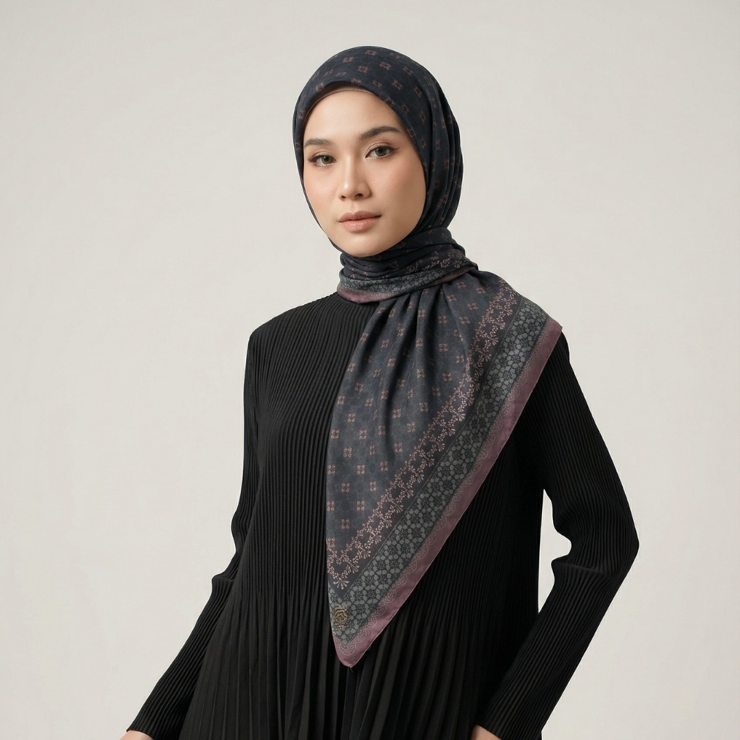Zoya - Elvina Print Scarf - Kerudung Hijab Segi Empat Motif Premium - Box