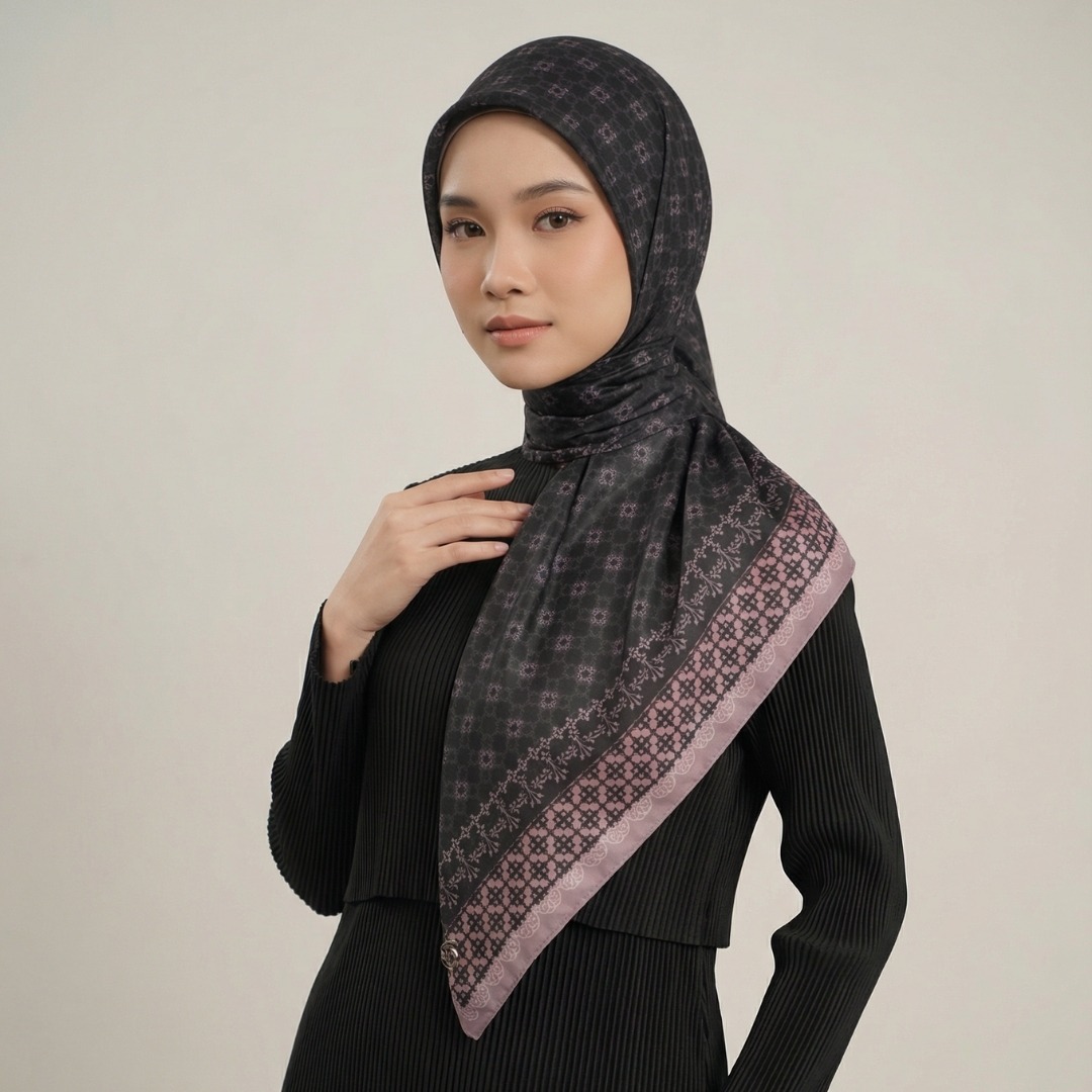 Zoya - Elvina Print Scarf - Kerudung Hijab Segi Empat Motif Premium - Box