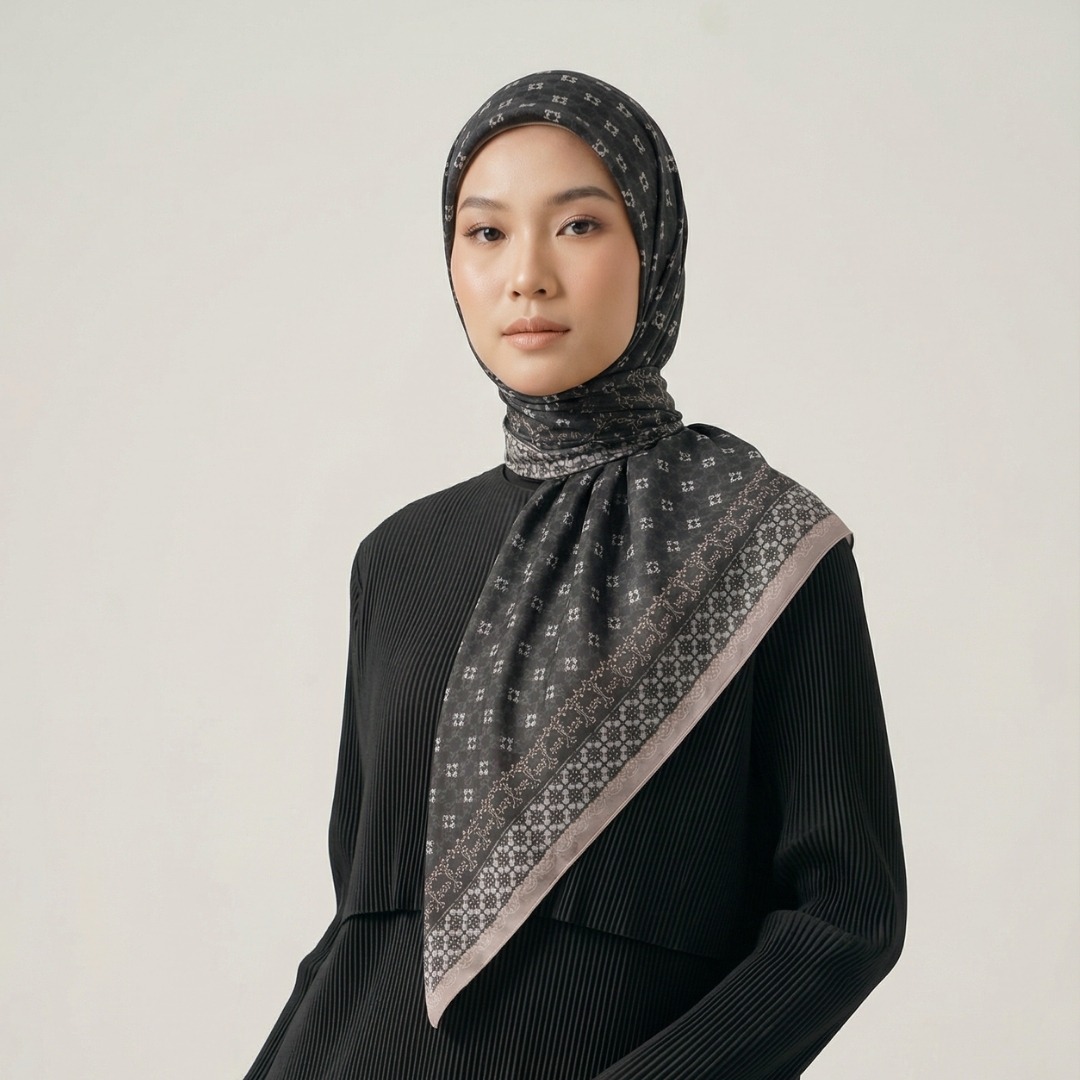 Zoya - Elvina Print Scarf - Kerudung Hijab Segi Empat Motif Premium - Box
