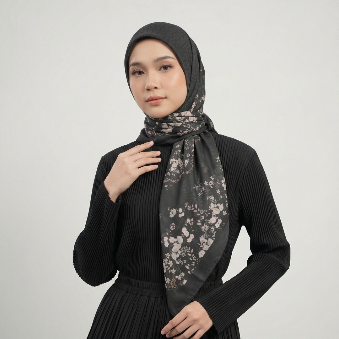 Zoya - Hana Print Scarf - Kerudung Hijab Segi Empat Motif Premium - Box
