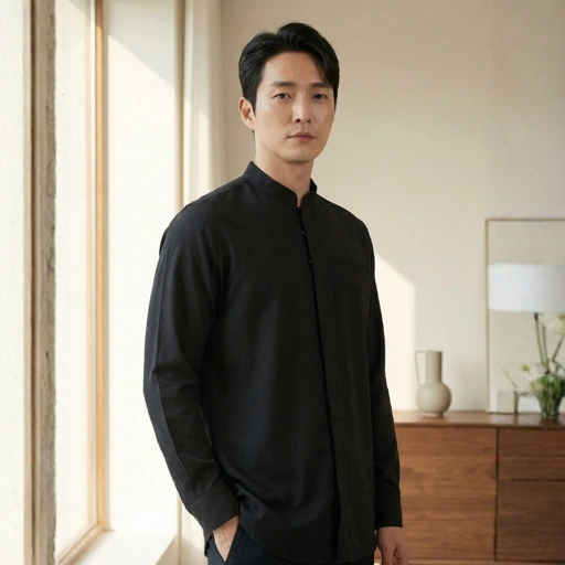 Image of Zoya Parama Menswear - Baju Koko Pria Lengan Panjang - Bahan Cotton Blend