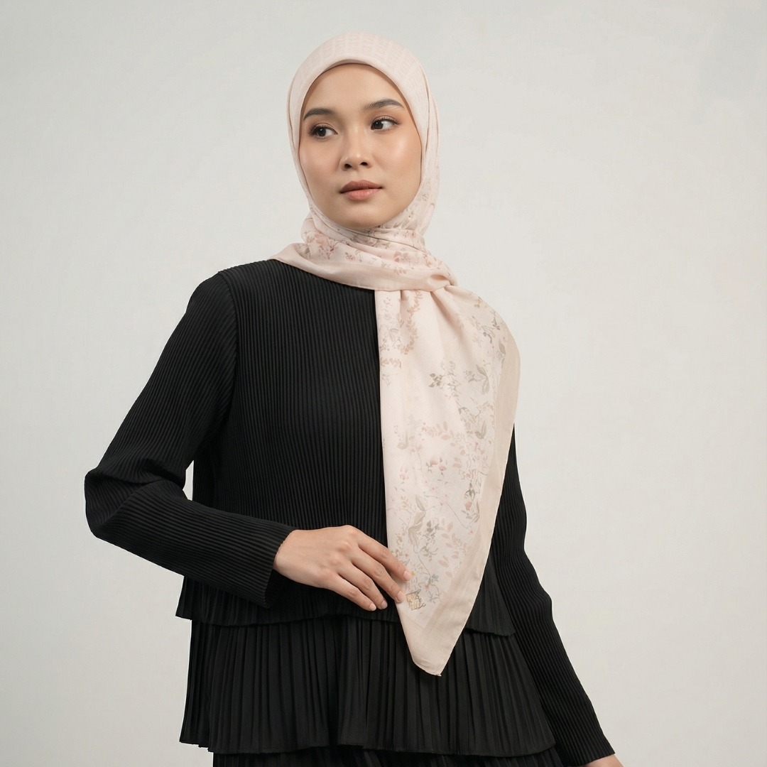 Zoya - Hana Print Scarf - Kerudung Hijab Segi Empat Motif Premium - Box