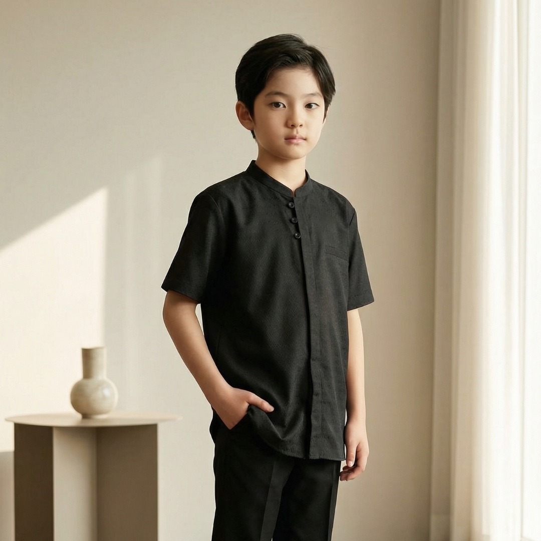 Zoya Parviz Menswear Boys - Koko Baju Muslim Anak Pria - Bahan Cotton Blend