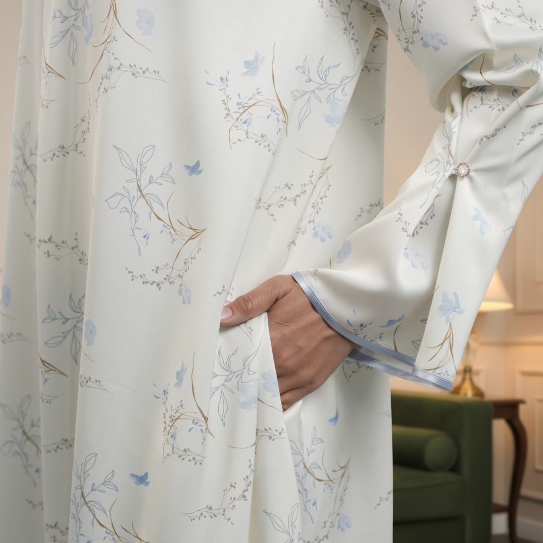 Zoya Nyra Dress - Gamis Muslim Wanita Wudhu Friendly - Bahan premium Sateen