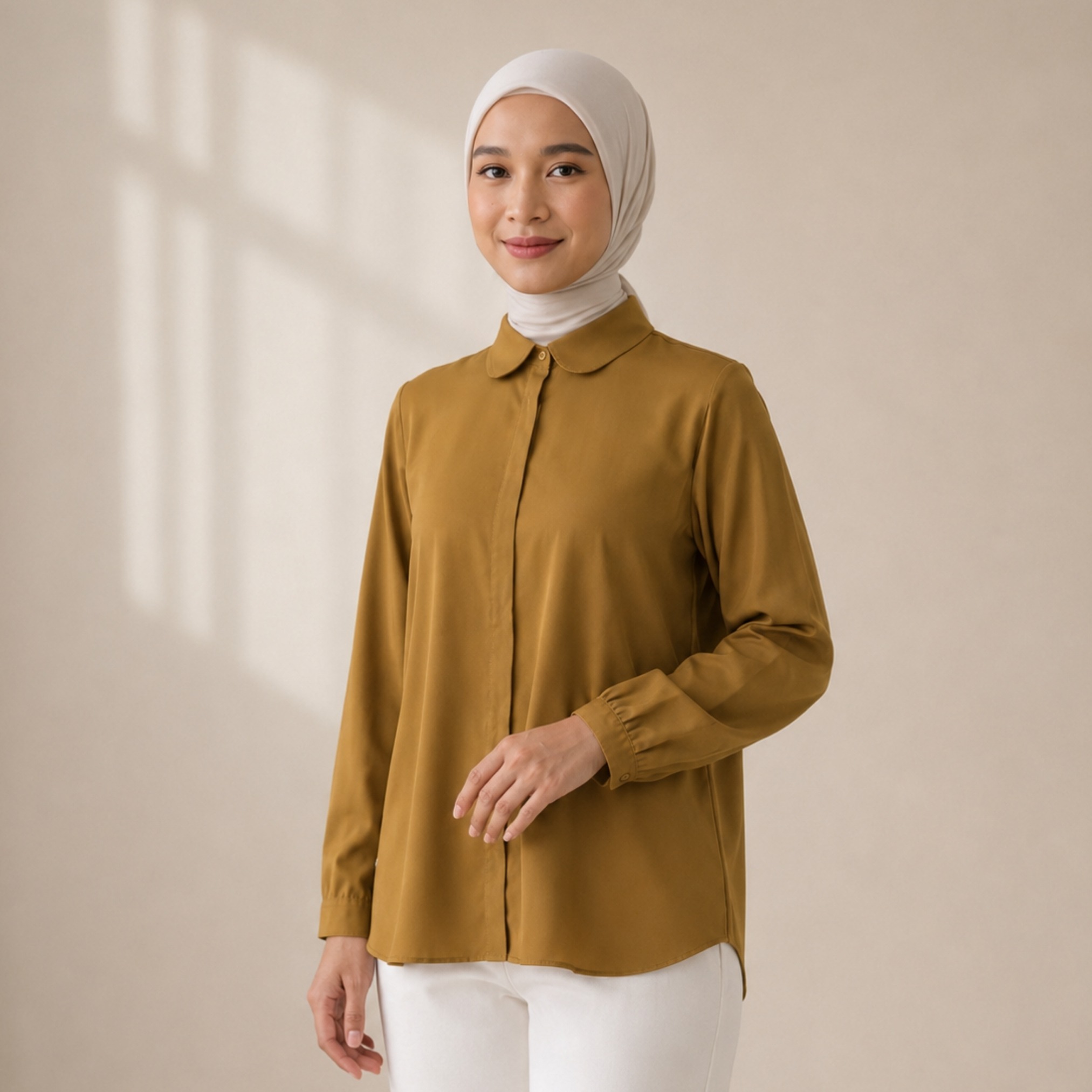 Zoya Basic Cutting Z01 Office Wear - Atasan Wanita Busui Friendly - Bahan Gardenia Tencel Poka