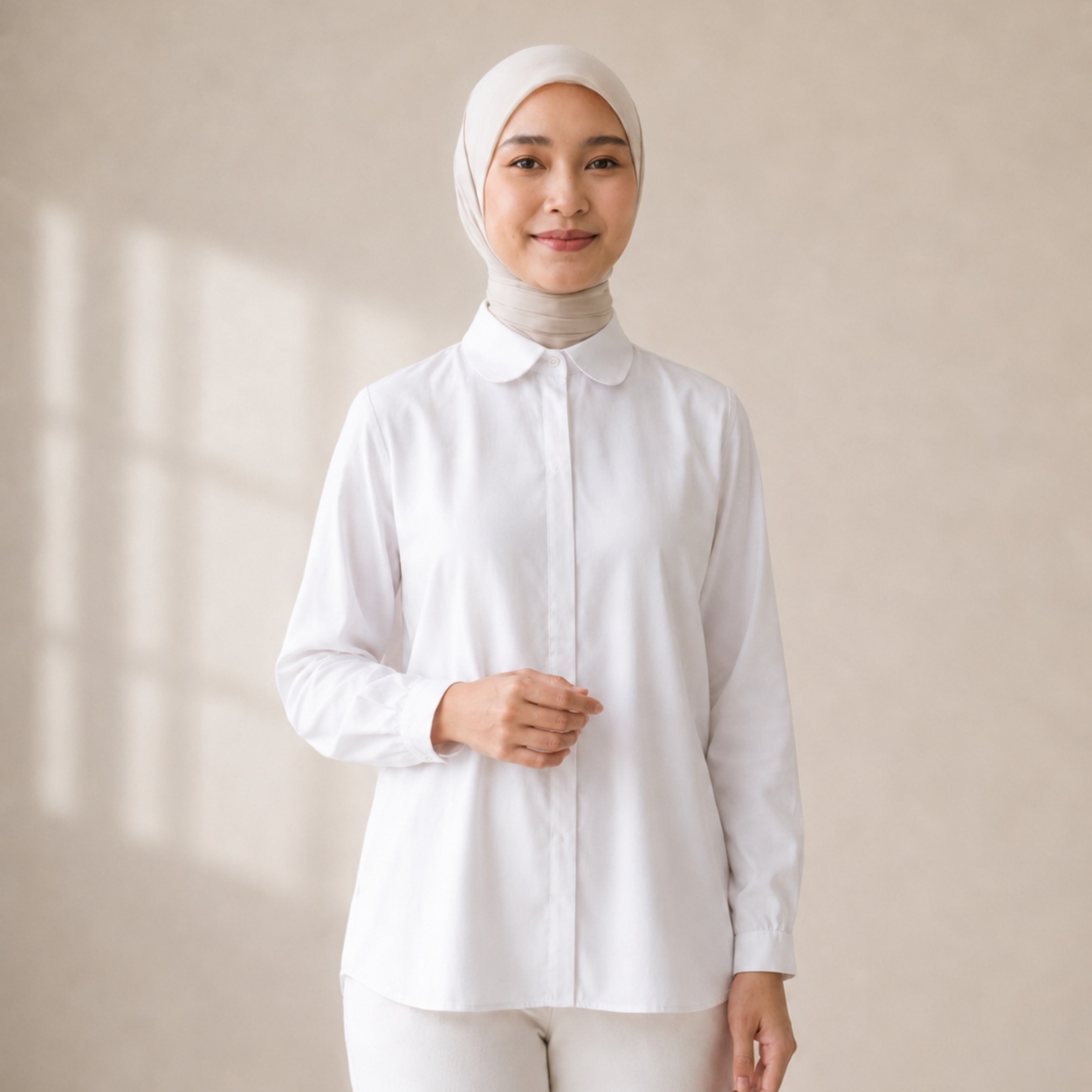 Zoya Basic Cutting Z01 Office Wear - Atasan Wanita Busui Friendly - Bahan Gardenia Tencel Poka