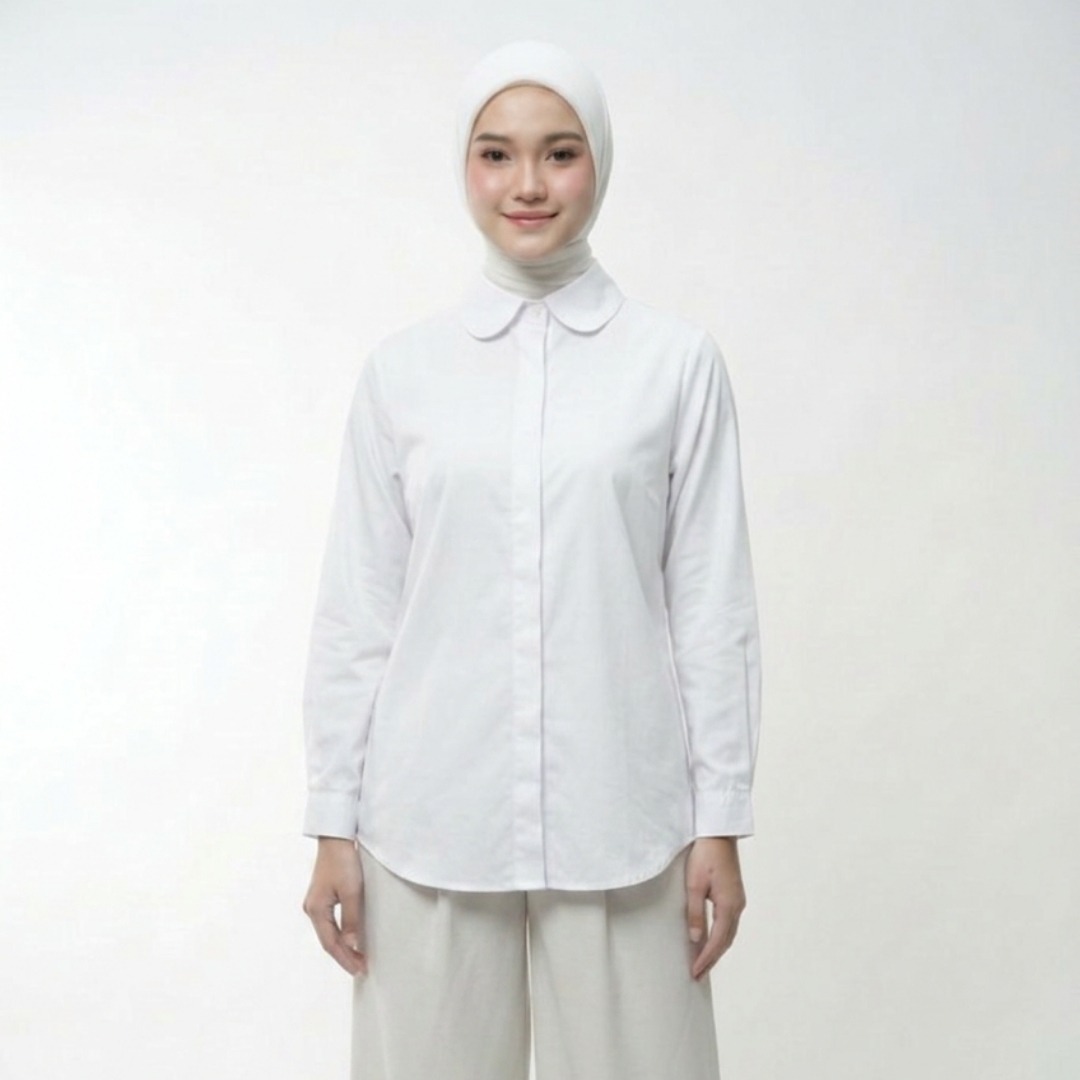 Zoya Basic Cutting Z02 Office Wear - Atasan Wanita Busui Friendly - Bahan Calvary