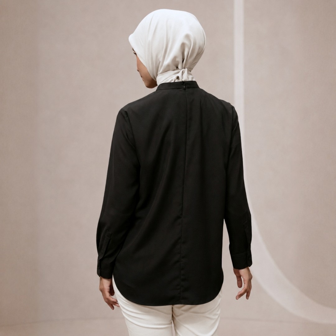 Zoya Basic Flowy Cutting Z01 Office Wear - Atasan Wanita Wudhu Friendly - Bahan Gardenia Tencel