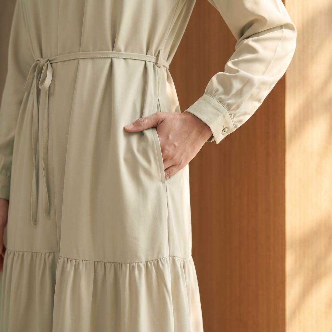 Zoya Basic Maxi Z01 Dress - Dress Wanita Busui Friendly - Bahan Gardenia Tencel
