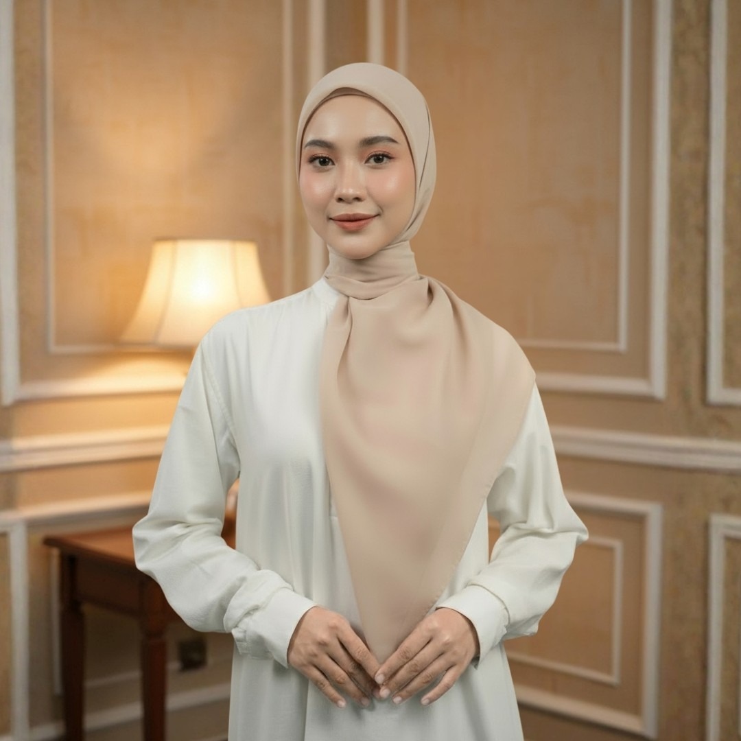 Zoya - Belva Plain Scarf - Plain Rectangular Hijab Veil - Soft Polyester Material