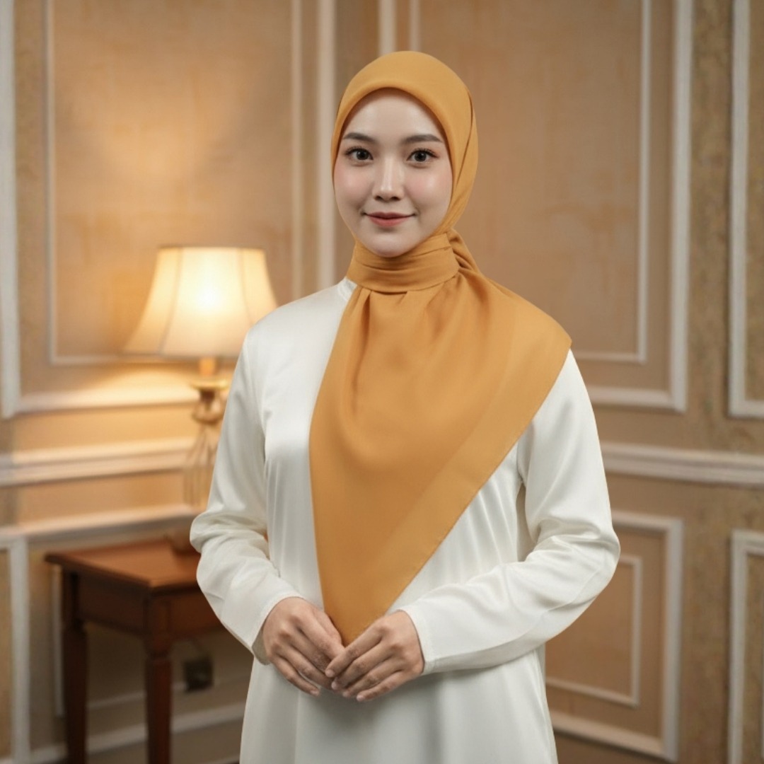 Zoya - Belva Plain Scarf - Plain Rectangular Hijab Veil - Soft Polyester Material