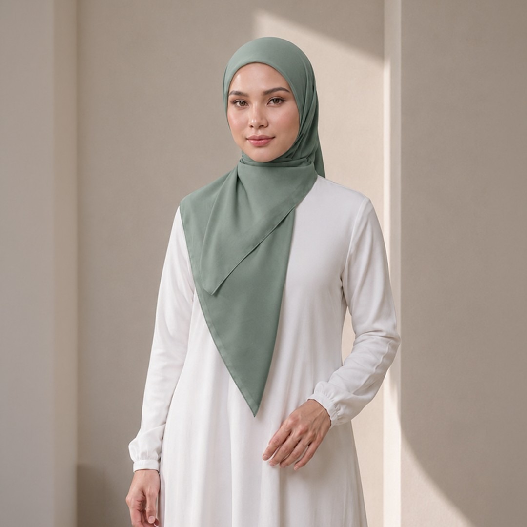 Zoya - Belva Plain Scarf - Plain Rectangular Hijab Veil - Soft Polyester Material