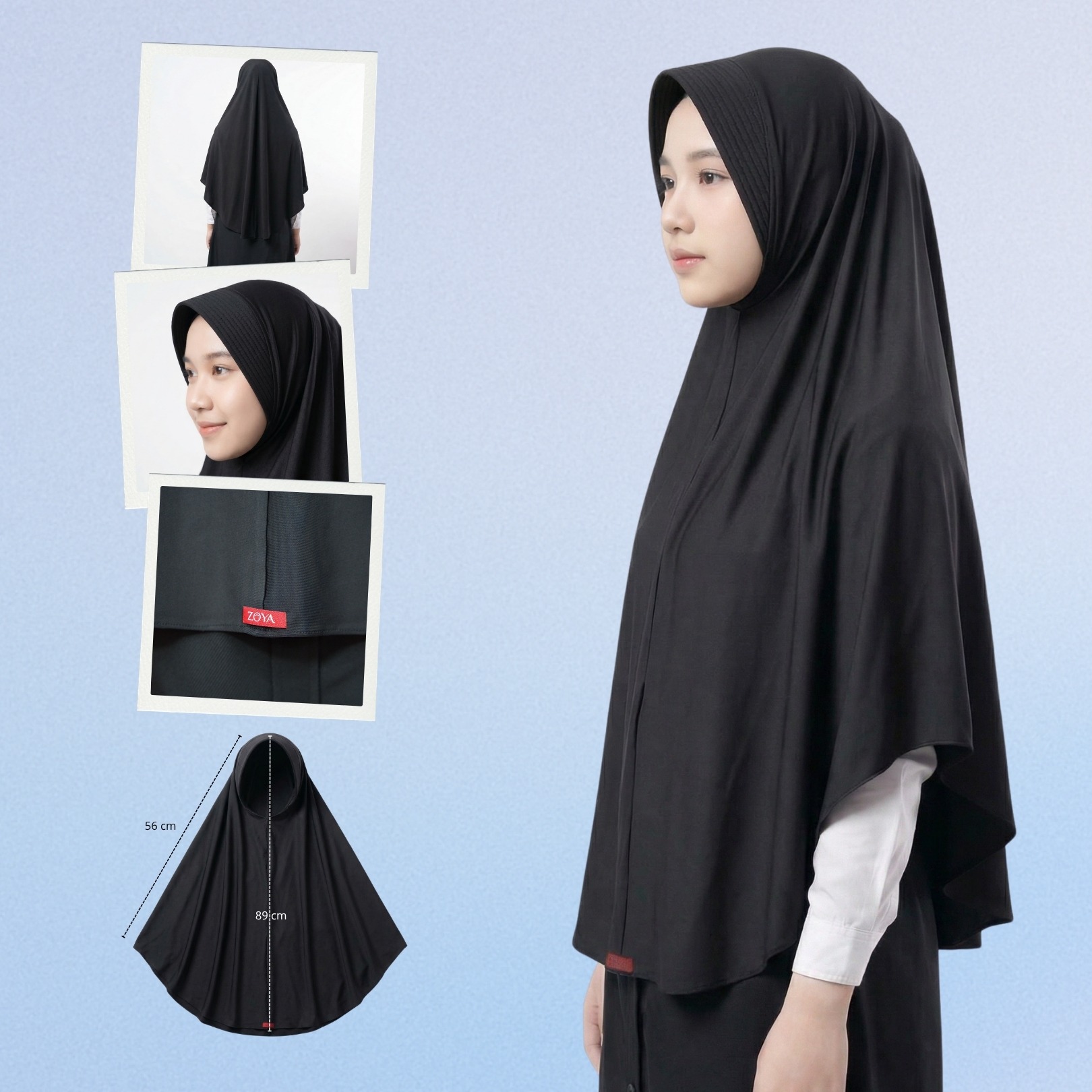 Zoya Bergo Annisa - Hijab Instan - Bahan Breeze Flex