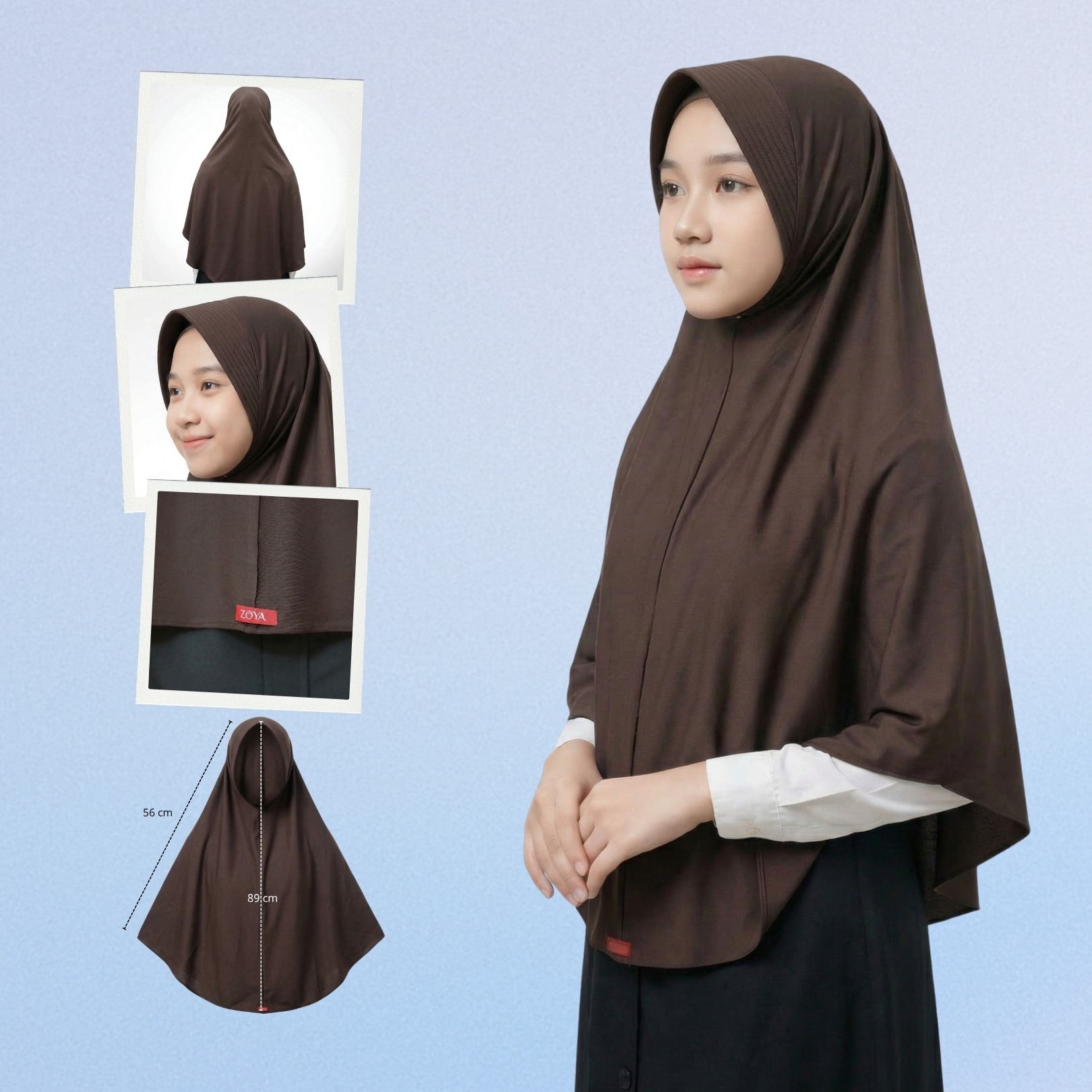 Zoya Bergo Annisa - Hijab Instan - Bahan Breeze Flex