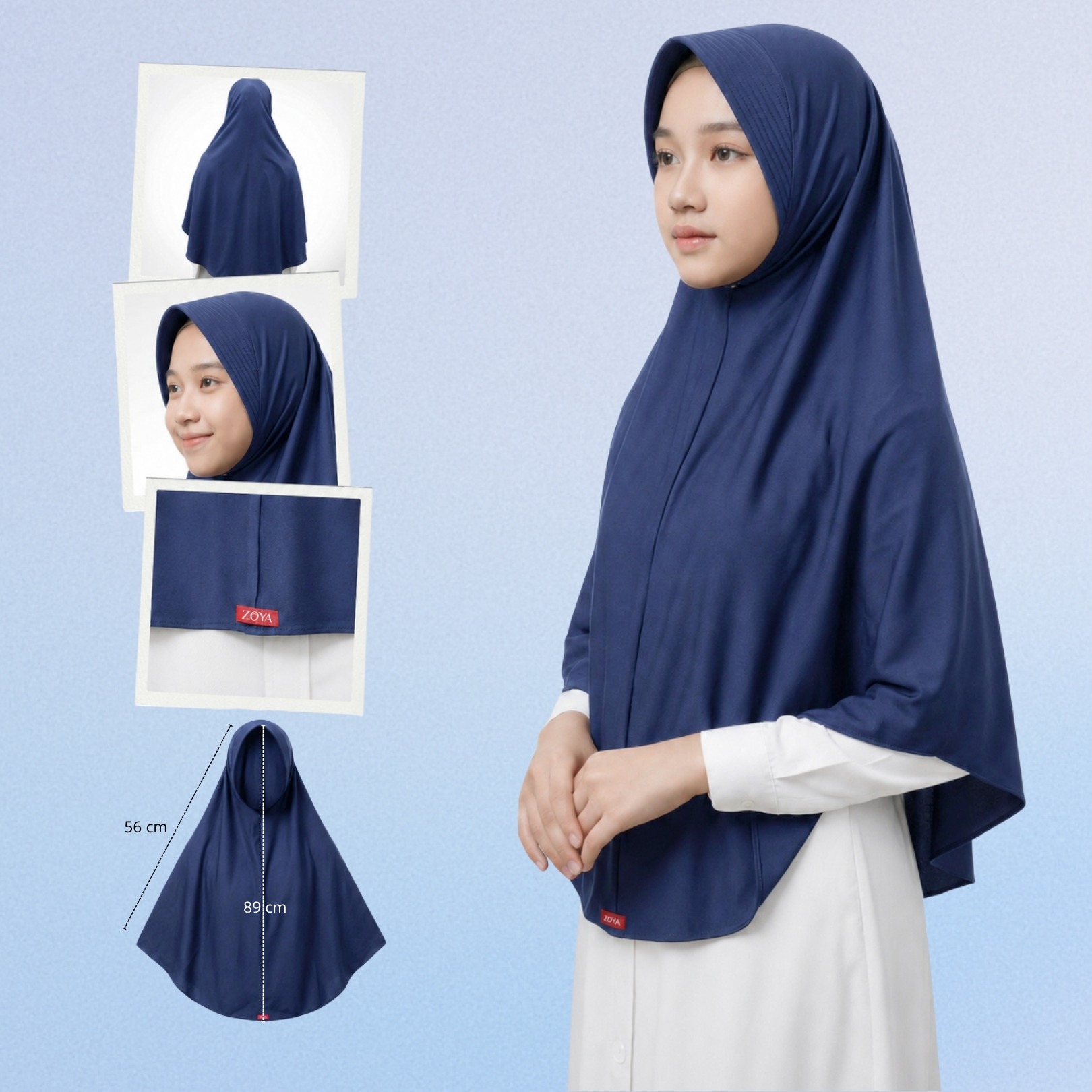 Zoya Bergo Annisa - Hijab Instan - Bahan Breeze Flex