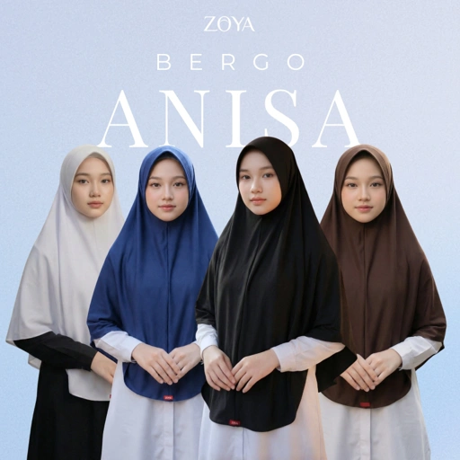 Zoya Bergo Annisa - Hijab Instan - Bahan Breeze Flex