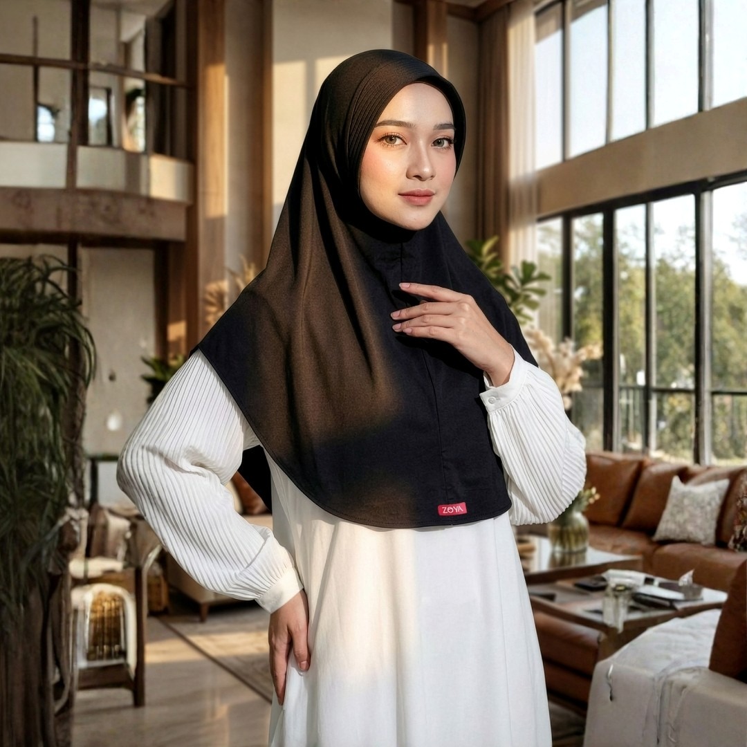Zoya Bergo Hijab Instant Humaira Bahan Breeze Flex