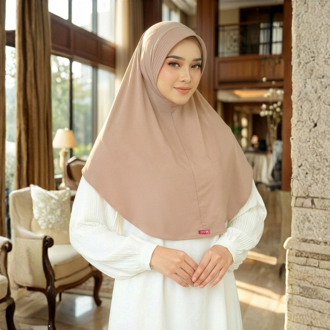 Zoya Bergo Hijab Instant Humaira Bahan Breeze Flex