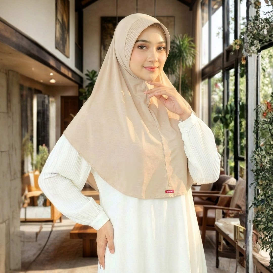 Zoya Bergo Hijab Instant Humaira Bahan Breeze Flex