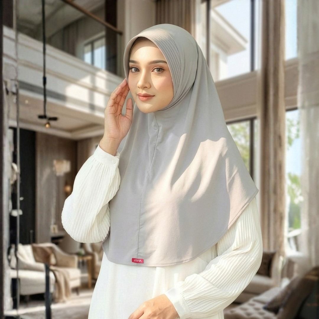 Zoya Bergo Hijab Instant Humaira Bahan Breeze Flex