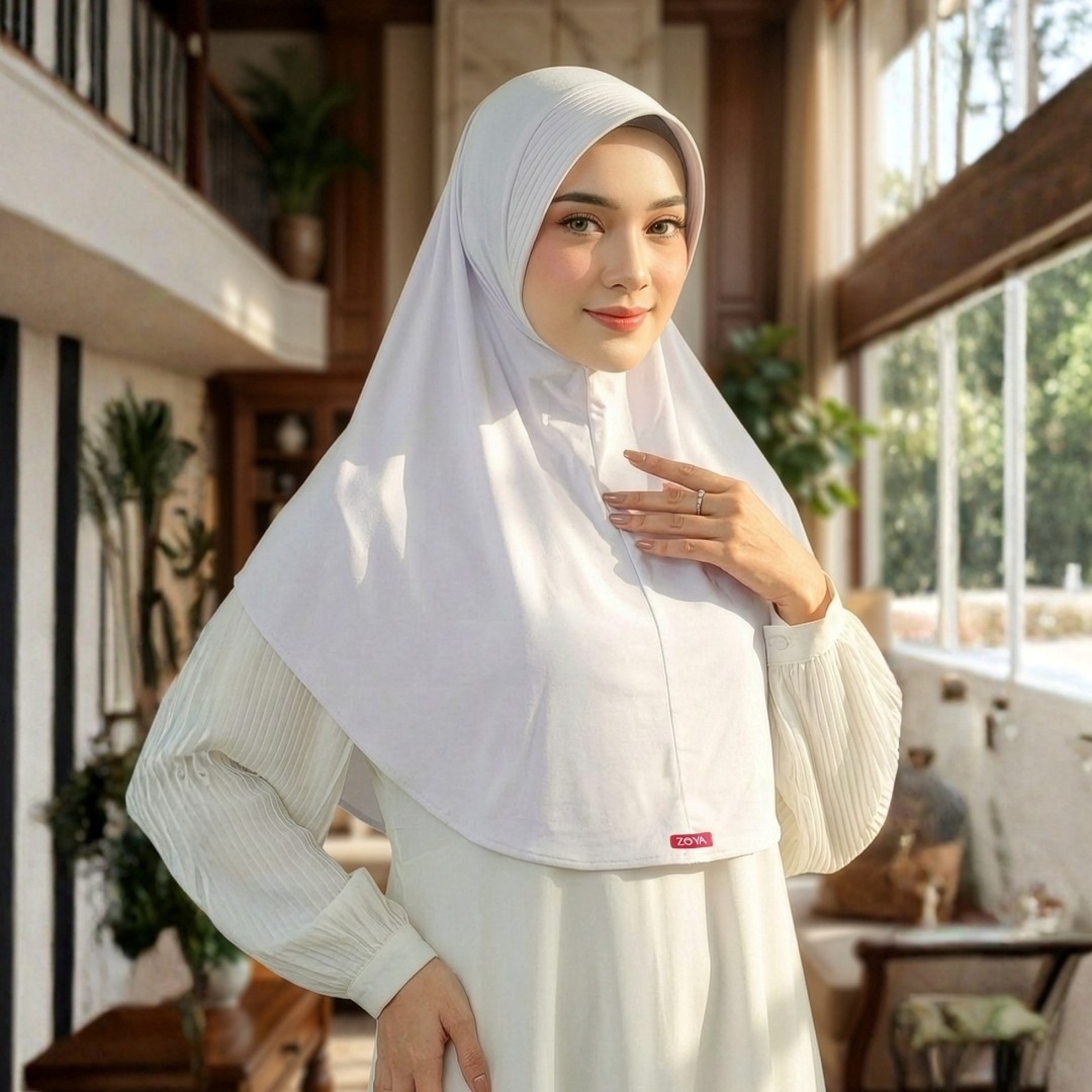Zoya Bergo Hijab Instant Humaira Bahan Breeze Flex