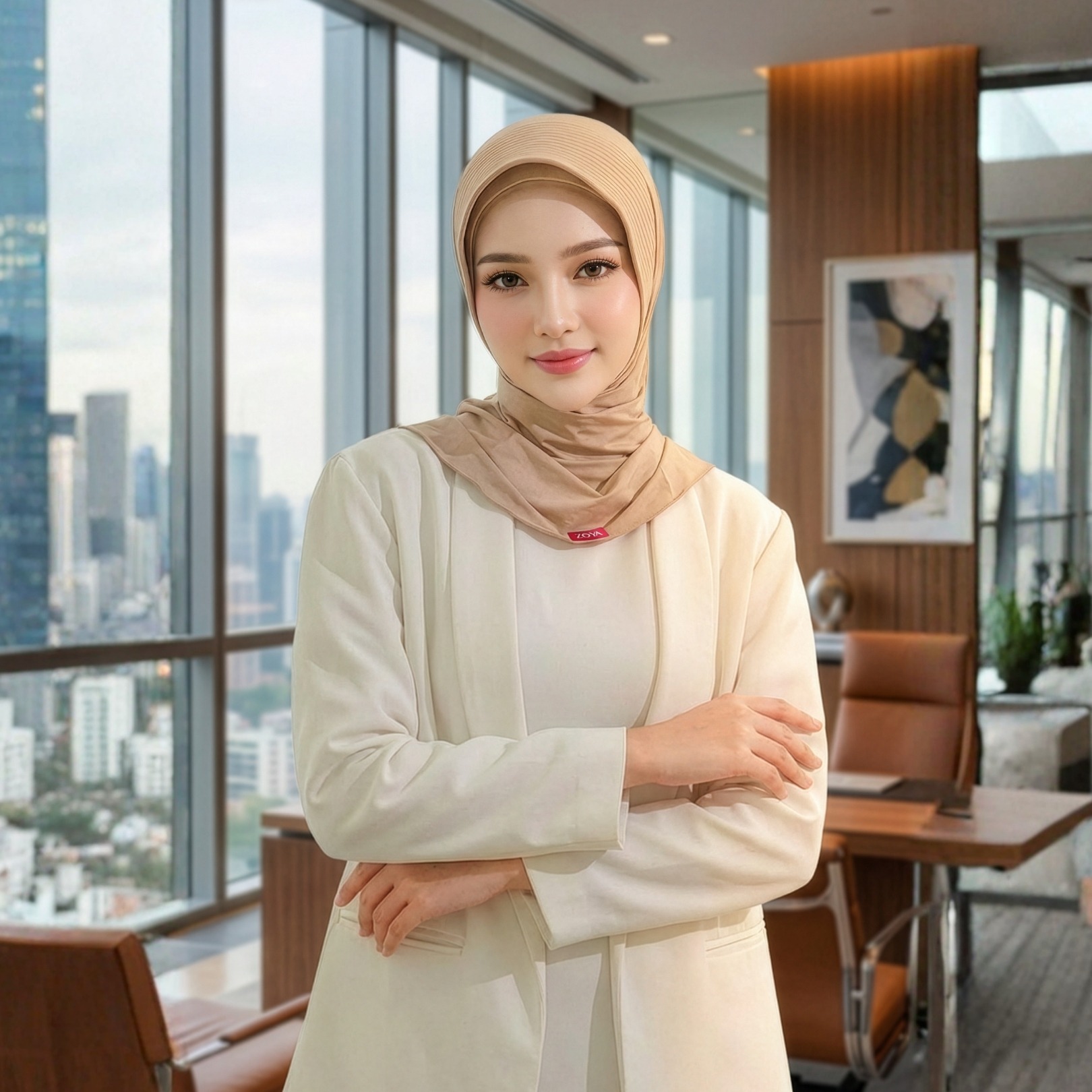 Zoya Bergo Office - Kerudung Hijab Instant Office - Bahan Lycra