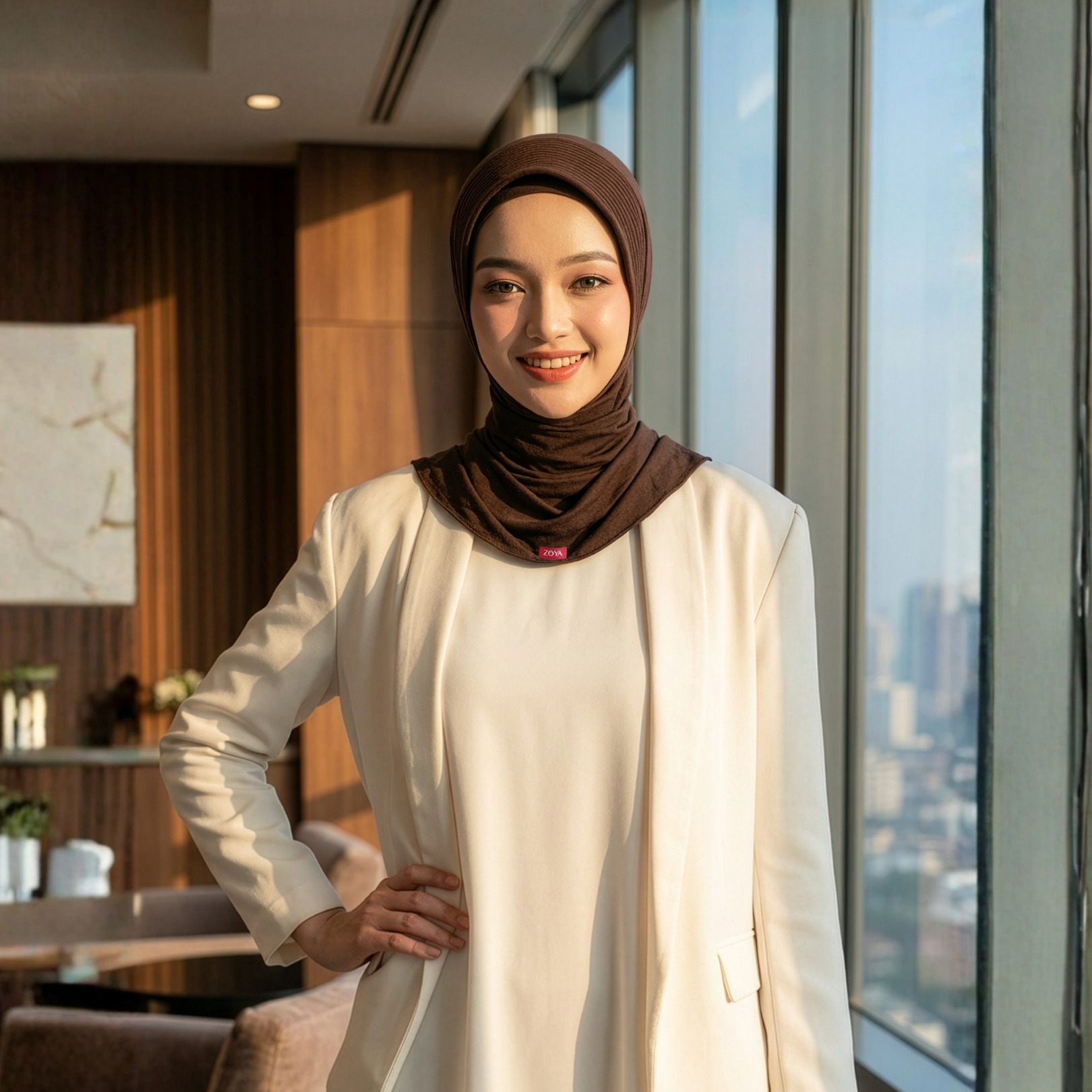Zoya Bergo Office - Kerudung Hijab Instant Office - Bahan Lycra