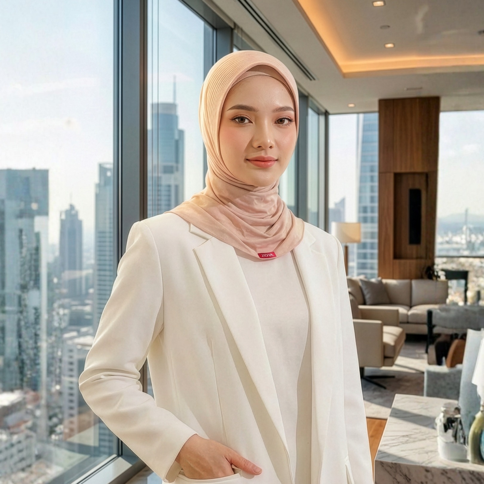 Zoya Bergo Office - Kerudung Hijab Instant Office - Bahan Lycra