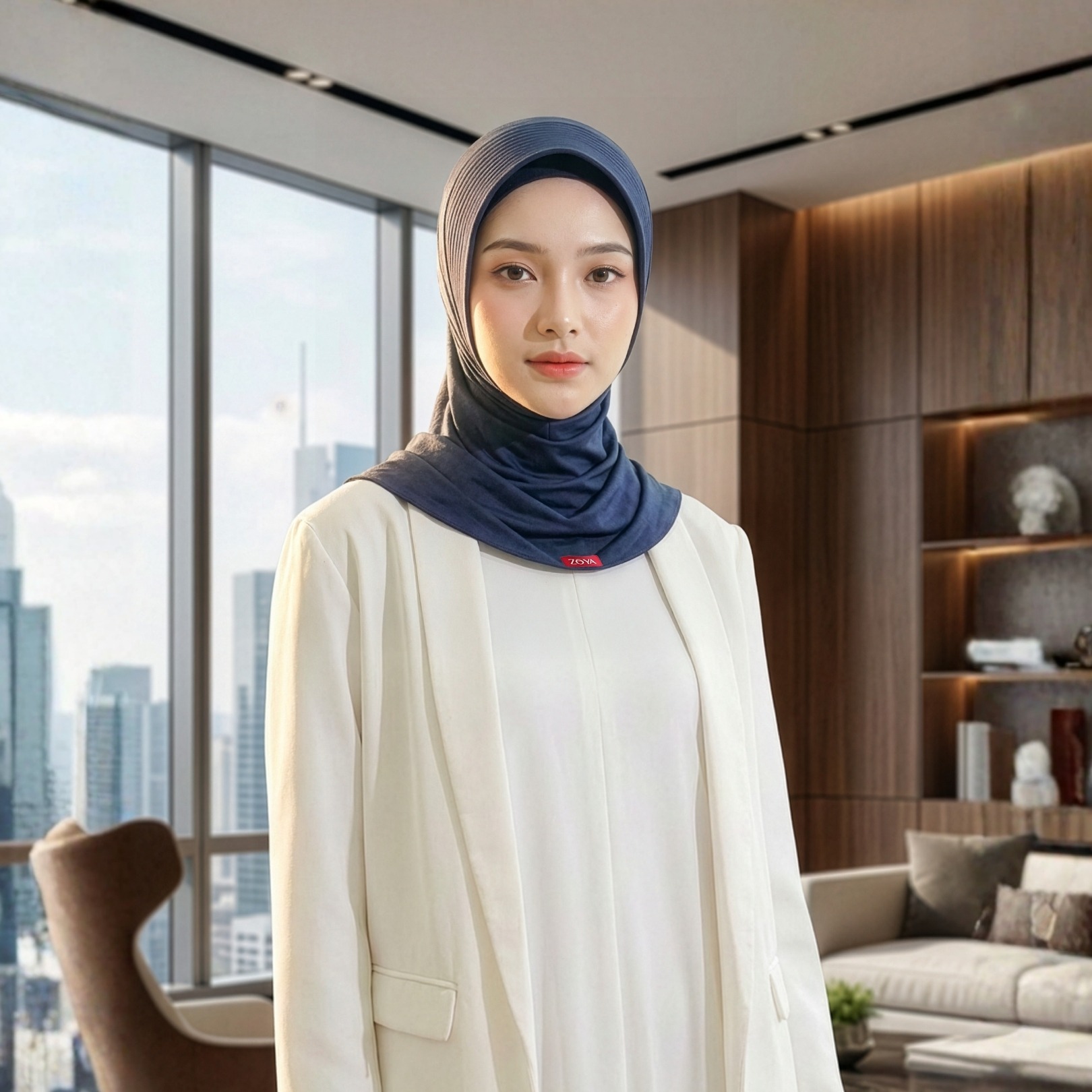 Zoya Bergo Office - Kerudung Hijab Instant Office - Bahan Lycra