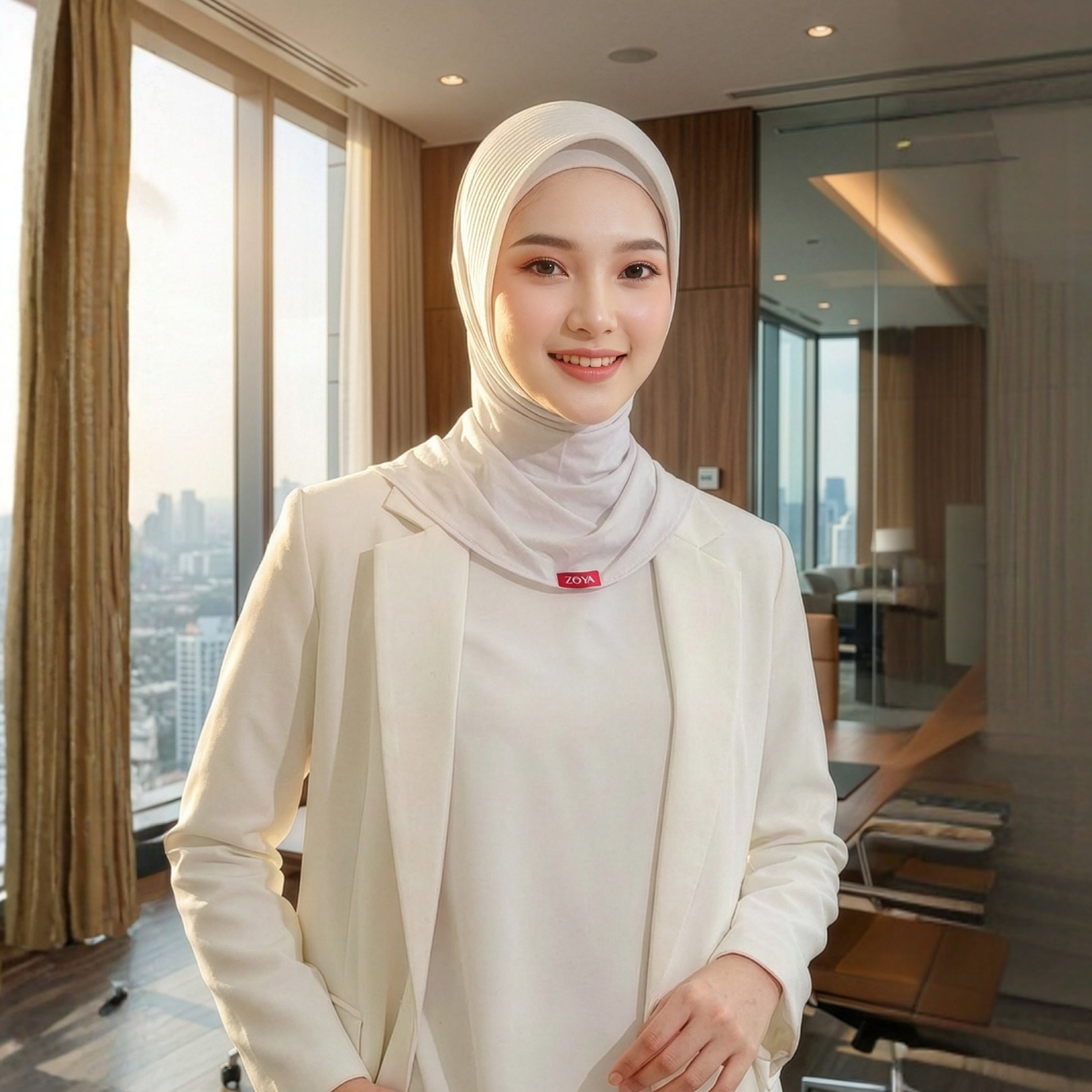 Zoya Bergo Office - Kerudung Hijab Instant Office - Bahan Lycra