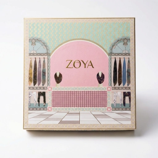 Image of Zoya HARDBOX Scarf - Box Hampers Scarf