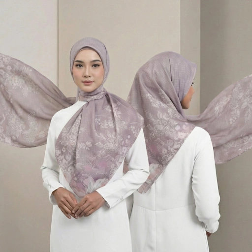 Image of Zoya - Clemira Print Scarf - Kerudung Hijab Segiempat Motif - Bahan Tasdia