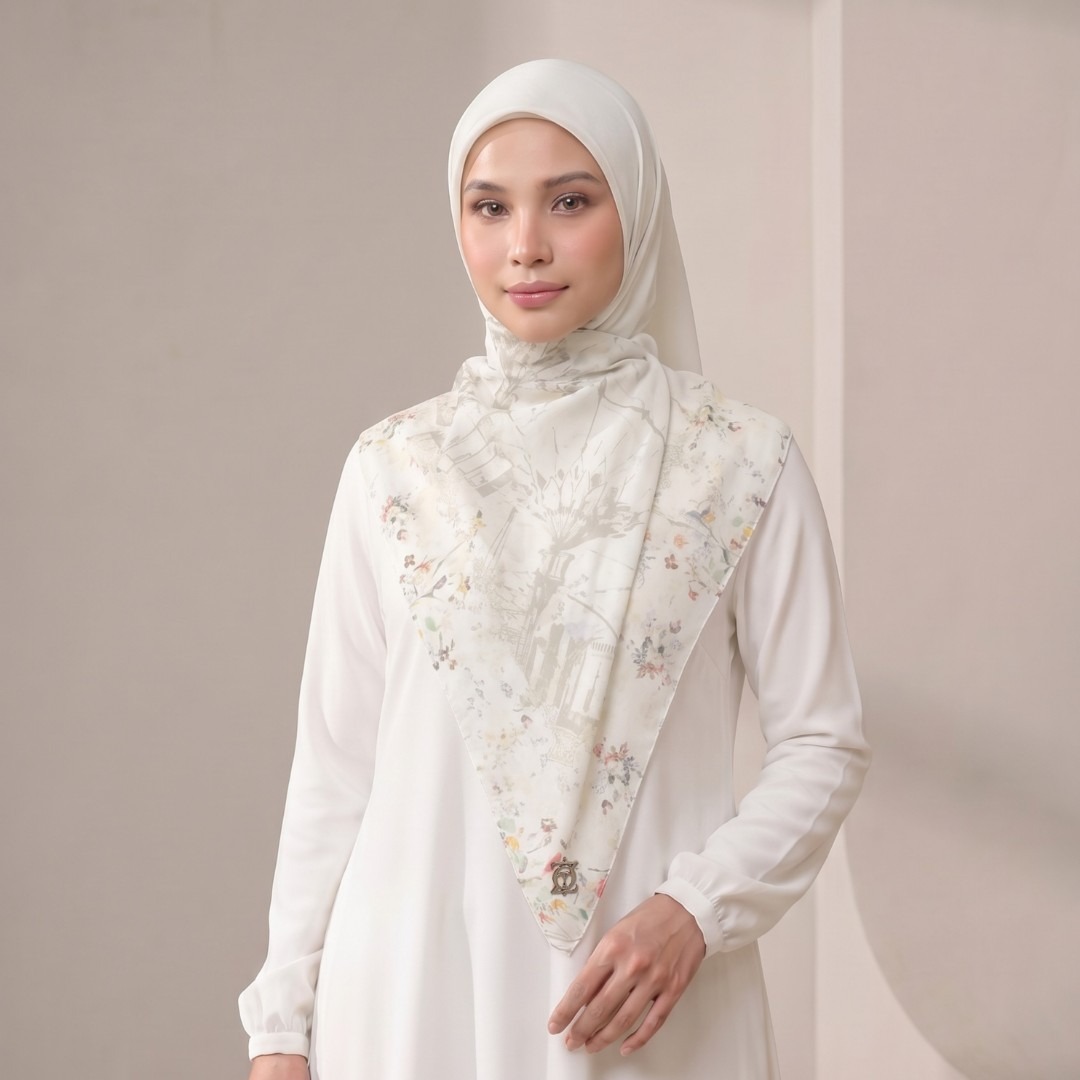 Zoya - Dafiya Print Scarf - Kerudung Hijab Segi Empat Motif Premium - Box