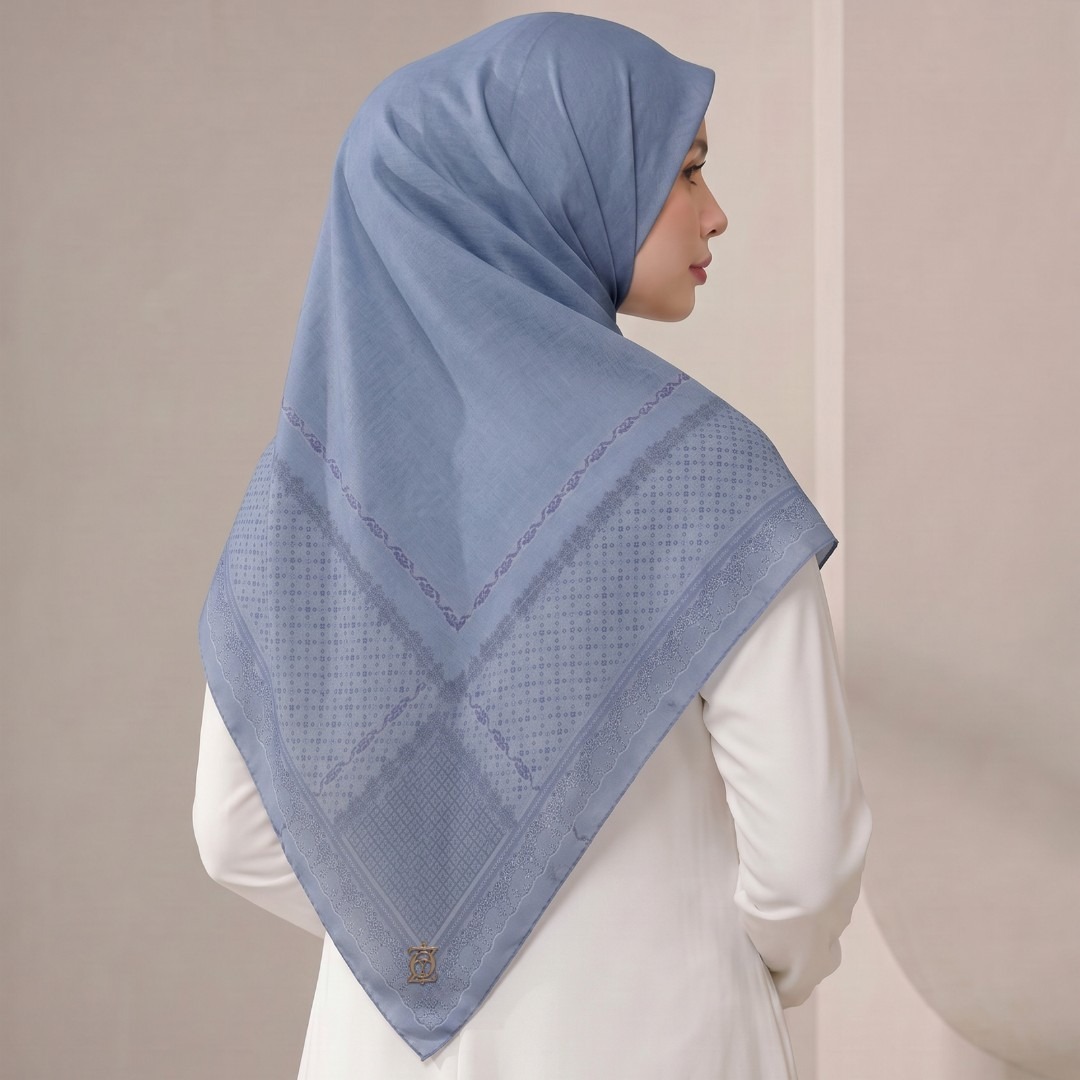 Zoya - Dreya Print Scarf - Kerudung Hijab Segiempat Motif - Pouch Ziplock